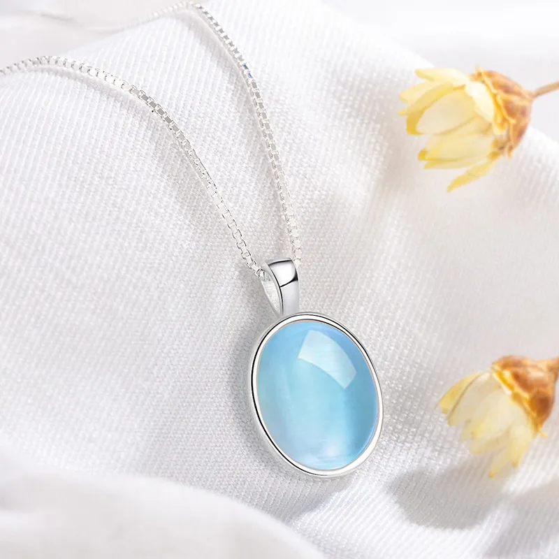 Natural Rose Quartz Oval Pendant 5
