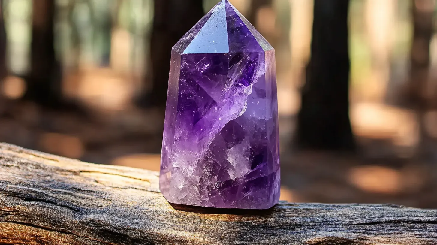 A beautiful purple amethyst crystal point si 4bb66b43 611f 4503 9257 b24c0c96c691